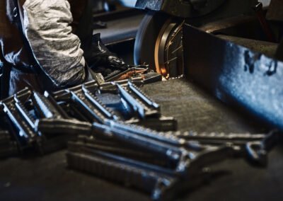 Franklin Iron grinding casting