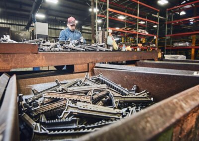 Franklin Iron inspected casting after grinding